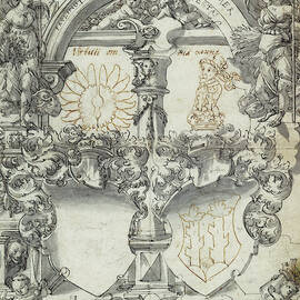 Design For A Marriage Window With The Seasons Spring by Litz Collection