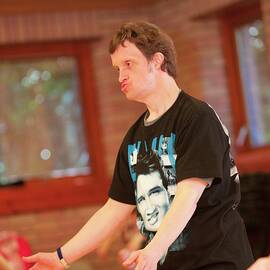 Disabled Person At An Exercise Class by Science Photo Library