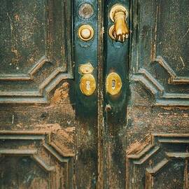 An Ancient Door In Cadiz, Spain