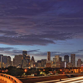 Downtown Houston after the Storm by Silvio Ligutti