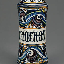 Drug Jar For Syrup Of Lemon Juice Unknown Naples Or Sciacca by Litz Collection