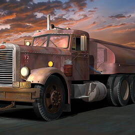 Duel Truck with trailer by Stuart Swartz