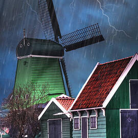 Dutch Windmill by Juli Scalzi