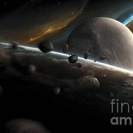Dynamic Space Scene With Incoming by Tobias Roetsch