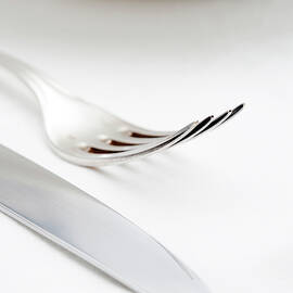 Elegant Table Setting With Silverware by Panoramic Images
