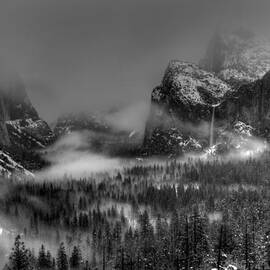 Enchanted Valley in Black and White by Bill Gallagher