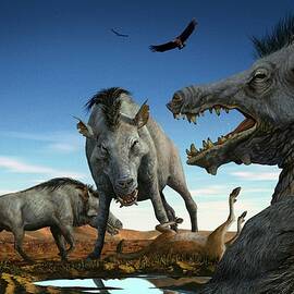 Entelodonts by Science Photo Library