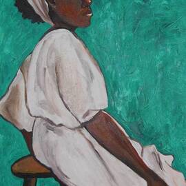Ethiopian Woman in Green by Esther Newman-Cohen