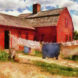 Farm - Laundry - The Clothes Line by Mike Savad