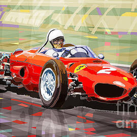 Ferrari 156 Dino British GP1962 Phil Hill by Yuriy Shevchuk