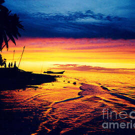 Fiji Paradise Sunset by Jerome Stumphauzer