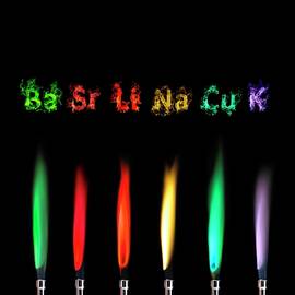 Flame Test Sequence by Science Photo Library