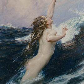 Flying Fish by Herbert James Draper by Herbert James Draper