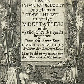 Frame For Title With Christ Child And Christ Dead And Two by Bo?tius Adamsz. Bolswert