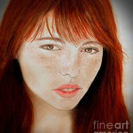 Freckle Faced Beauty II by Jim Fitzpatrick