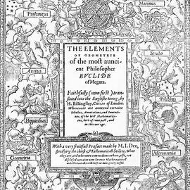 Frontispiece Of Euclid's Elements by Science Photo Library