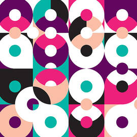 Geo retro pattern 03 by Little Smilemakers Studio