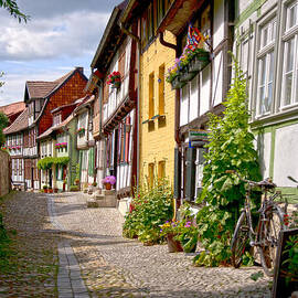 German old village Quedlinburg by Heiko Koehrer-Wagner