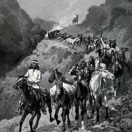 Geronimo and his Band Returning from a Raid into Mexico by Frederic Remington