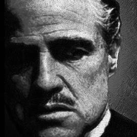 Godfather Marlon Brando by Tony Rubino
