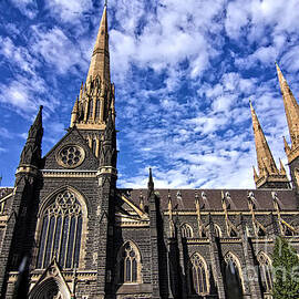 Gothic Revival Style St Patrick's Cathedral in Melbourne by Beverly Claire Kaiya