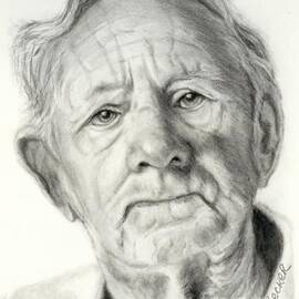 Grandpa Full of Grace Drawing by Susan A Becker