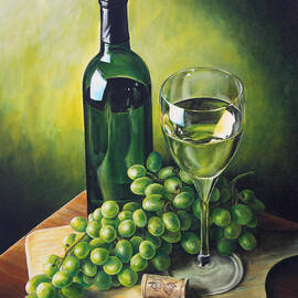 Grapes and Wine by Kim Lockman