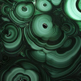 Green patterns of malachite by Jaroslaw Blaminsky