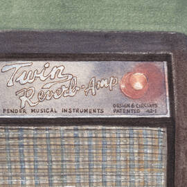Guitar Amp Sketch by Ken Powers