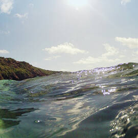 Half Above, Half Below Water Ocean View by William Andrew