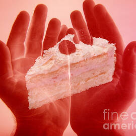 Hands Holding Cake by Dennis Potokar