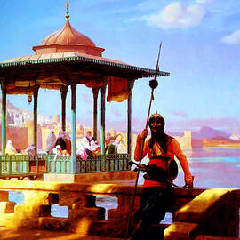 Harem in the Kiosk The Guardian of the Seraglio 1870 by MotionAge Designs