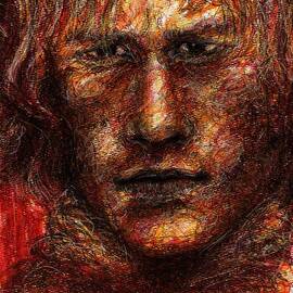 Heath Ledger - Red by Rachel Scott