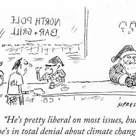 He's In Total Denial About Climate Change by David Sipress