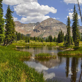 Hesperus Mountain Reflection by Aaron Spong