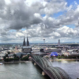 High Angle View Of Cologne Cathedral by Yulia Reznikov
