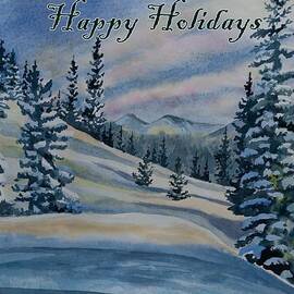Happy Holidays - Winter Landscape by Cascade Colors
