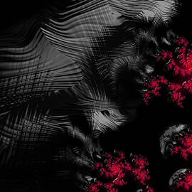 Hunger - dark and blood red fractal art by Matthias Hauser