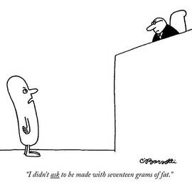 I Didn't Ask To Be Made With Seventeen Grams by Charles Barsotti