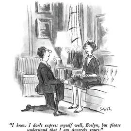 I Know I Don't Express Myself Well by Charles Saxon