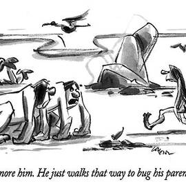Ignore Him.  He Just Walks That Way To Bug by Lee Lorenz