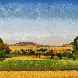 Impressionist Burgundy  by Georgia Clare