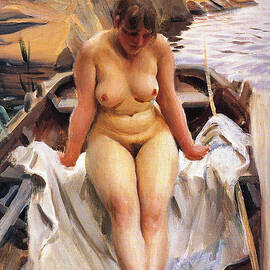 In Werners Rowing Boat by Anders Zorn