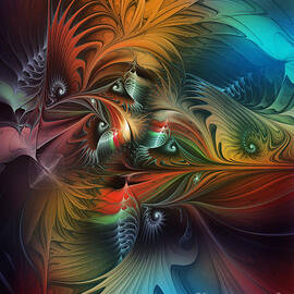 Intricate Life Paths-Abstract Art by Karin Kuhlmann