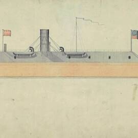 Ironclad Warship Css Virginia by Science Photo Library