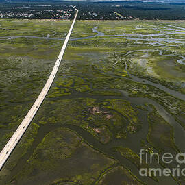 Isle of Palms Connector Bridge - Clyde Moultrie Dangerfield Highway by David Oppenheimer