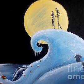 Jack and Sally Snowy Hill