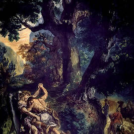 Jacob Wrestling the Angel by Eugene Delacroix