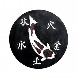 Japanese Koi Sumi Goromo Feung Shui painting