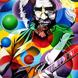 Jerry Garcia in Bubbles by Joshua Morton